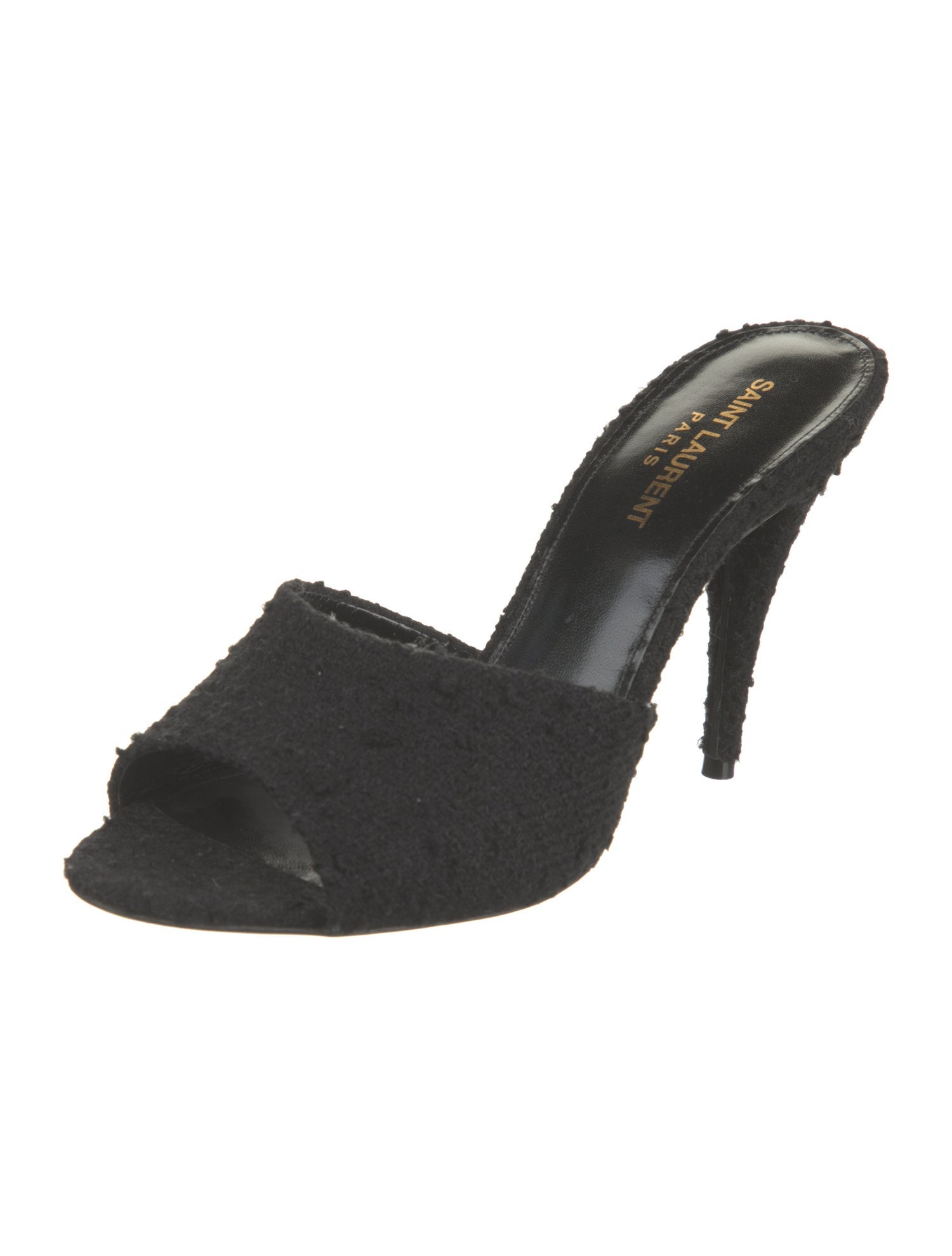 Saint Laurent Tweed Slides